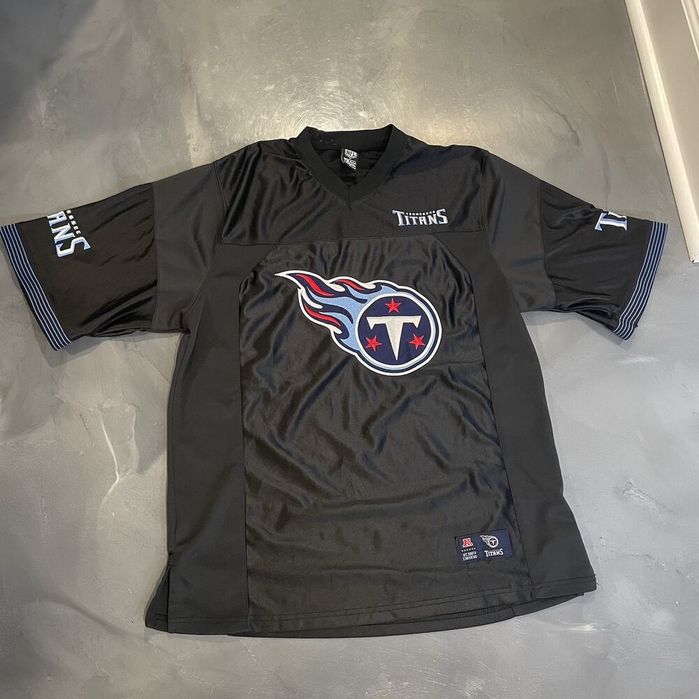 Tennessee Titans NFL Apparel‎ Black Jersey Men's Size M Large Logo No Number